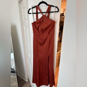 Azazie Elana Stretch Satin Dress